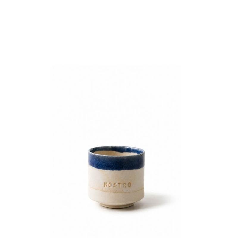 Taza de cerámica artesanal Azul